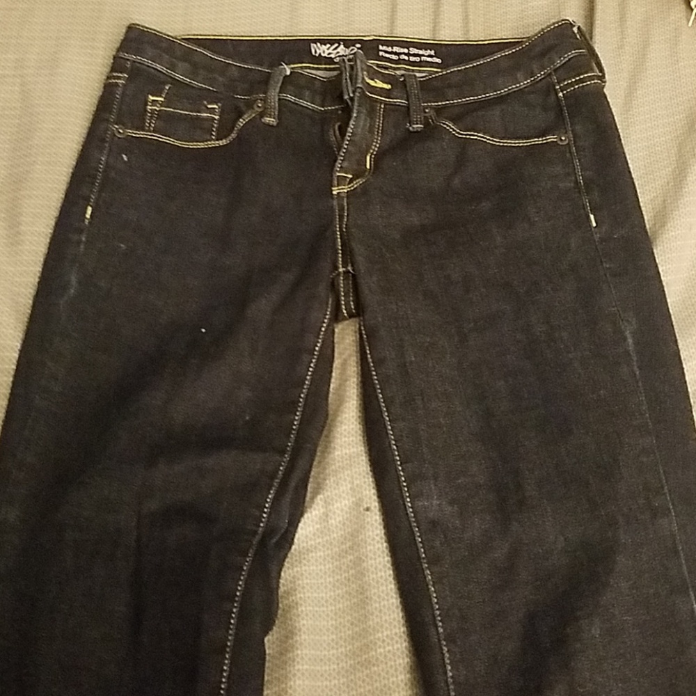 Dark juniors straight leg jeans